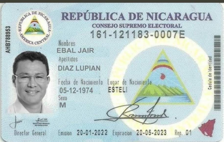 Meses y no tres años, como dice la ley de Nicaragua, residió Ebal Díaz para nacionalizarse en ese país