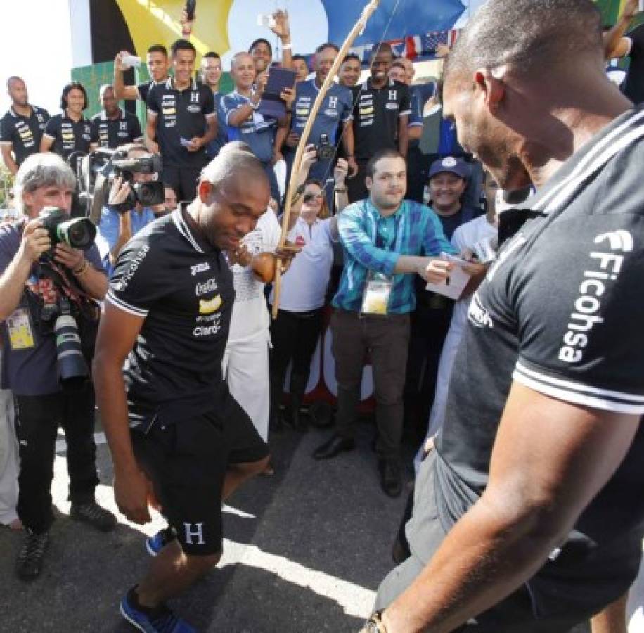 VIDEO: Selección de Honduras baila punta en Porto Feliz