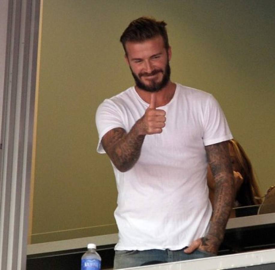 David Beckham disfrutó el Honduras-Inglaterra