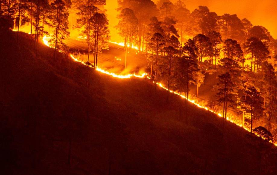 Las imágenes del pavoroso incendio que no ha podido sofocarse en Santa Lucía