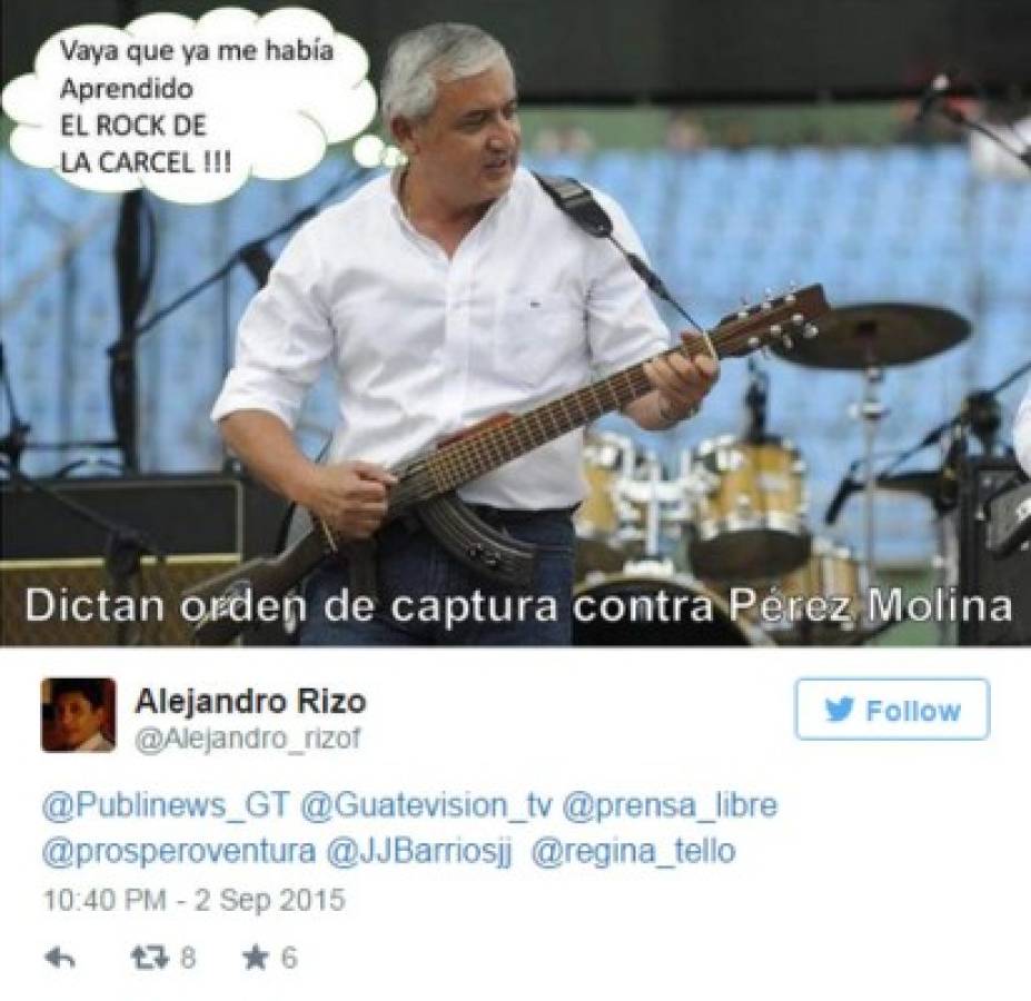 Los memes sobre la renuncia de Otto Pérez