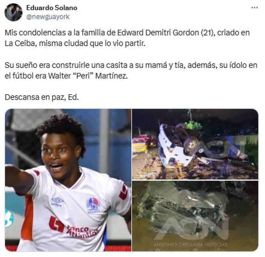 Prensa deportiva y jugadores reaccionan a muerte de Demetri Gordon, jugador del Olimpia