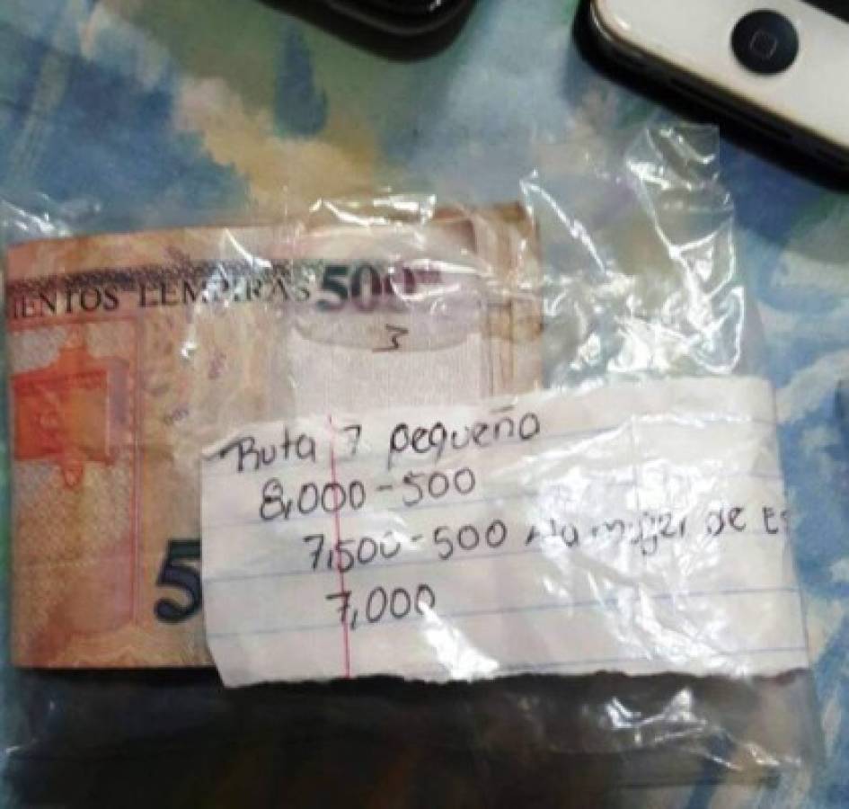 Según las investigaciones este dinero sería lo recolectado de la extorsión a las rutas de transporte (El Heraldo Honduras/ Sucesos de Honduras)