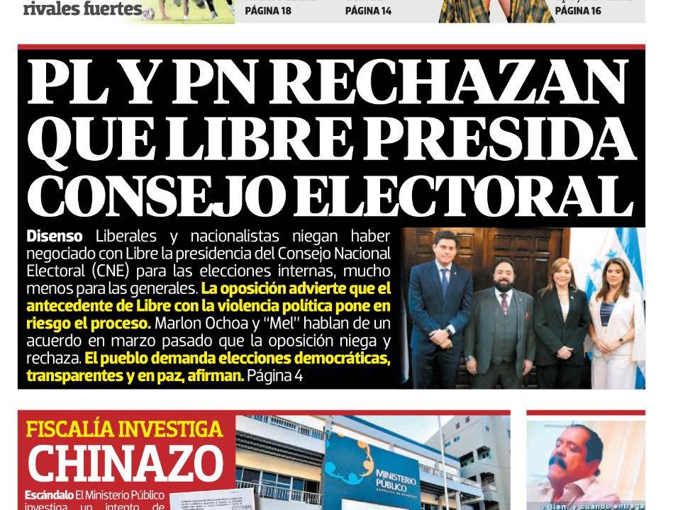 PL y PN rechazan que Libre presida Consejo Nacional Electoral