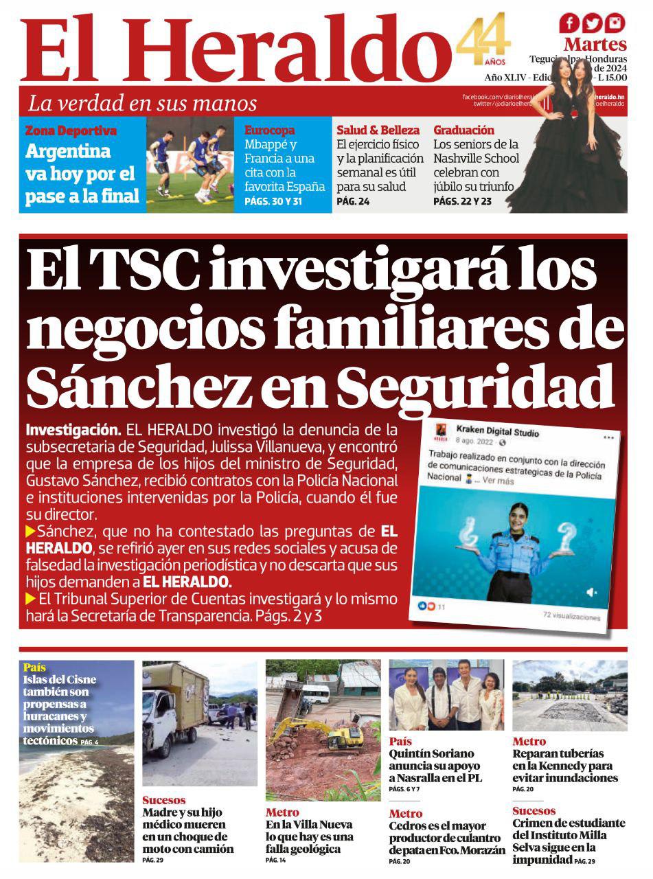 El TSC investigará a los negocios familiares de Sánchez en Seguridad