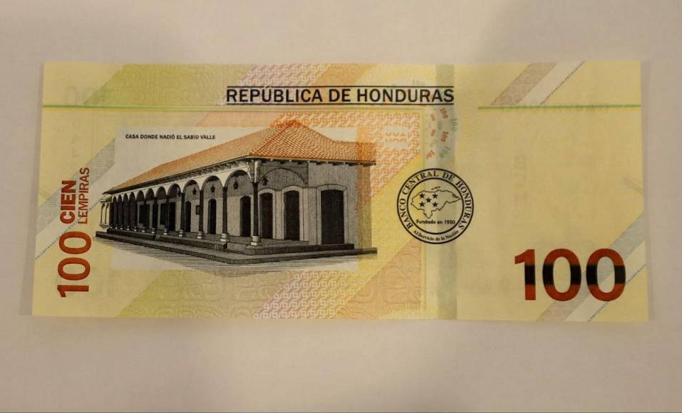 Así lucen los billetes de L 100 y 500 con nuevas medidas de seguridad