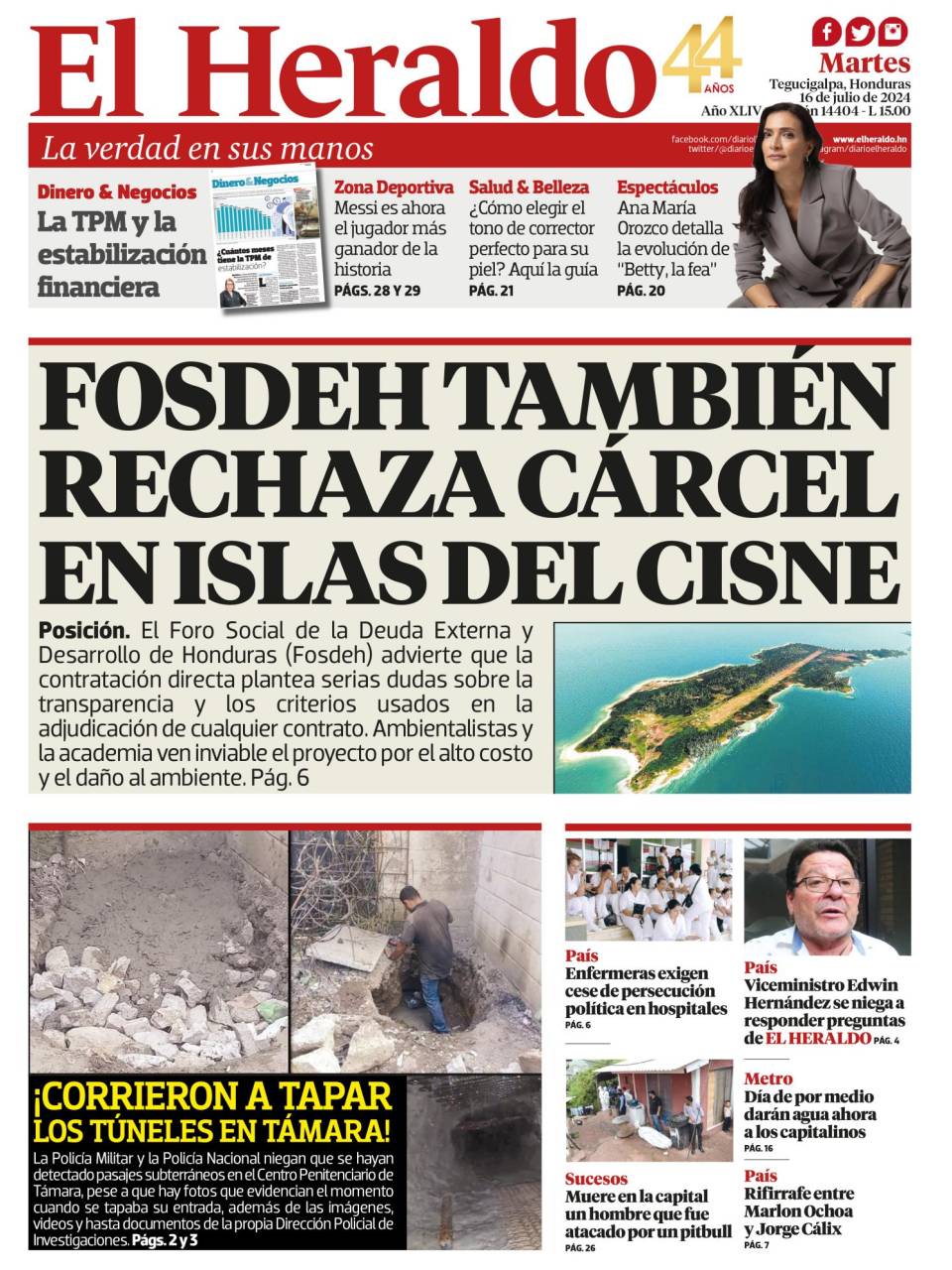 Fosdeh también rechaza cárcel en Islas del Cisne
