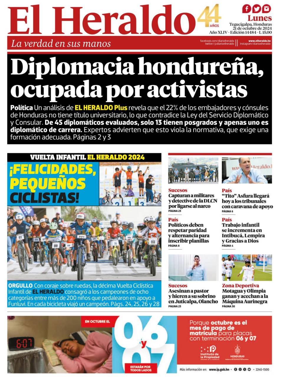 Diplomacia hondureña, ocupada por activistas