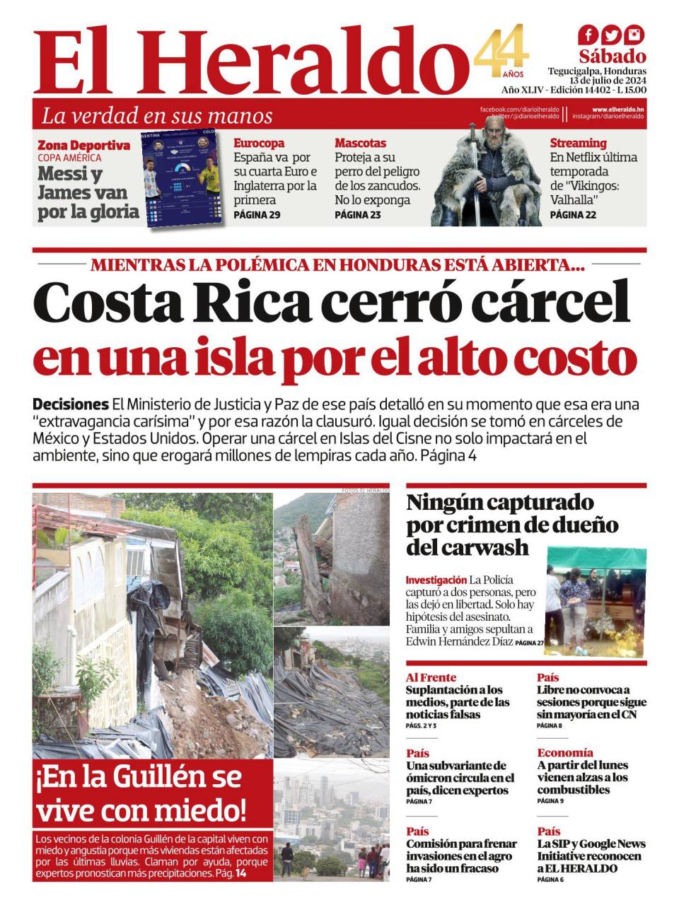 Costa Rica cerró cárcel en una isla por el alto costo