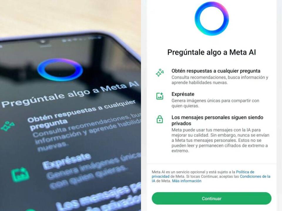 Así luce esta actualización en su versión de WhatsApp.