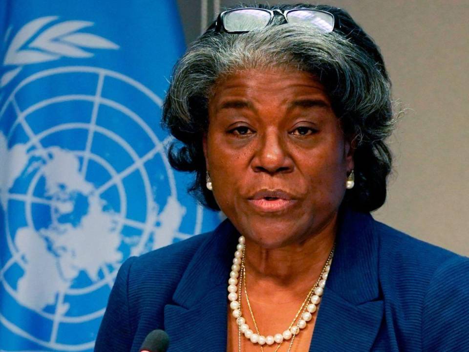 Embajadora de Estados Unidos ante la ONU, Linda Thomas-Greenfield.