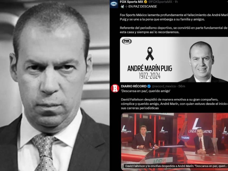 “Descanse en paz, Marín”, “Luchó hasta el final”, “Dejó un legado”: Prensa mexicana y hondureña reacciona a la muerte de André Marín, periodista mexicano.