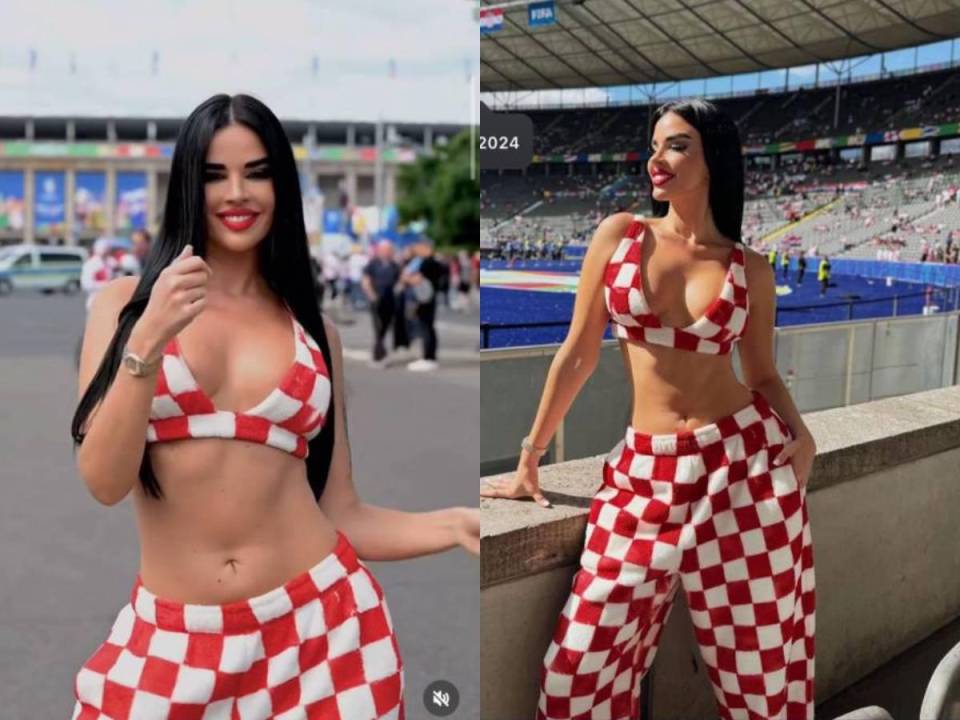 Ivana Knoll, novia del Mundial de Qatar 2022, volvió a robar miradas a todos los aficionados que estuvieron presentes en el debut de Croacia ante España en la Eurocopa 2024