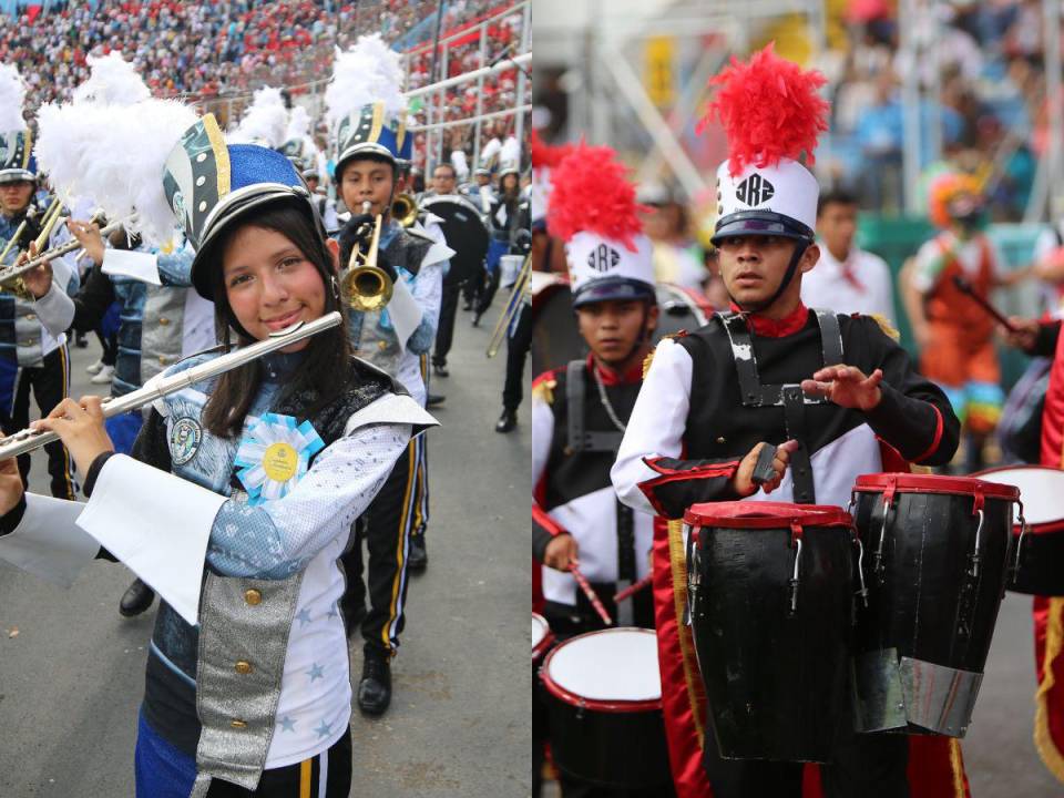 Los estudiantes de diferentes centros educativos llenaron de ritmo y entusiasmo las calles y el Estadio Chelato Uclés.