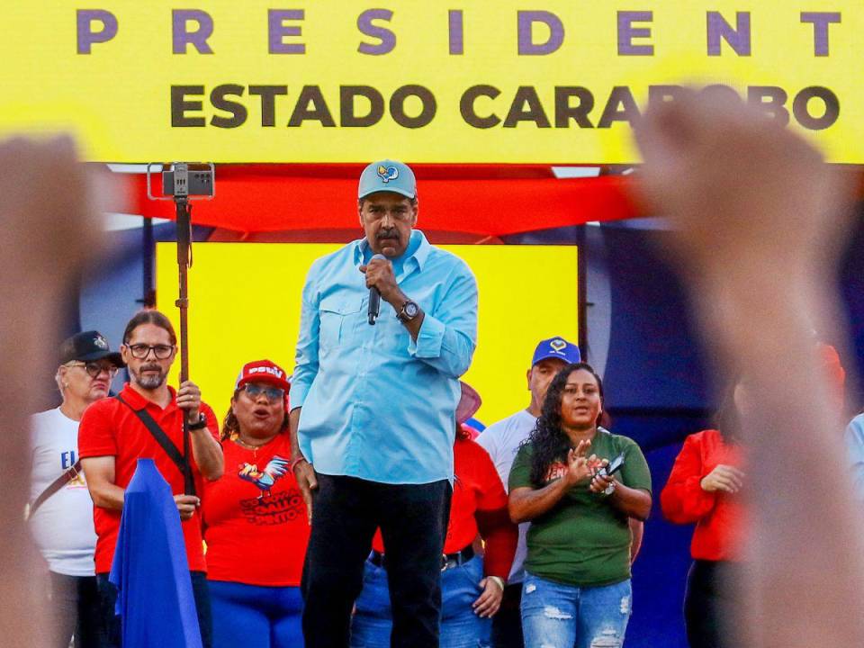 Nicolás Maduro, actual presidente de Venezuela, en un evento político.