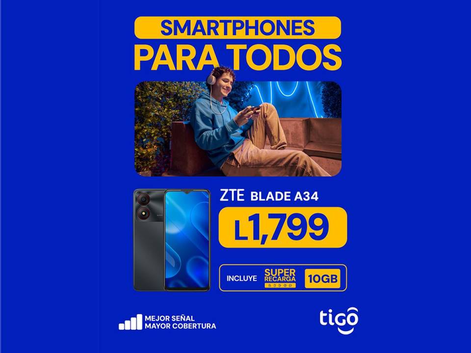 <i>Tigo lanza su campaña “Smartphones para Todos”, ofreciendo smartphones 4G LTE desde L 1,799 con la mejor señal y mayor cobertura en Honduras.</i>