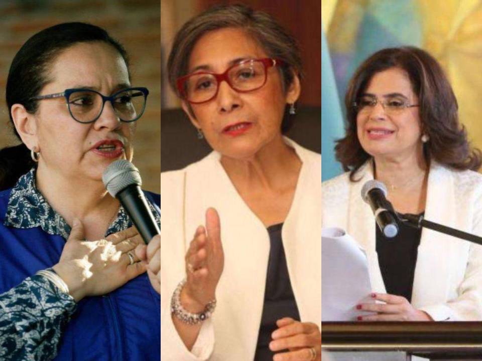 Ana García, Maribel Espinoza y Rixi Moncada son las únicas tres mujeres que figuran como precandidatas presidenciales para las elecciones primarias de 2025.