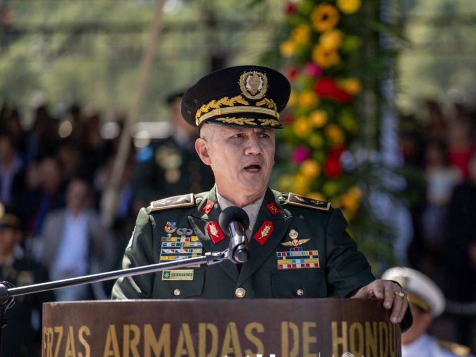 El <b>jefe </b>del Estado Mayor Conjunto de las Fuerzas Armadas de Honduras, Roosevelt Hernández.