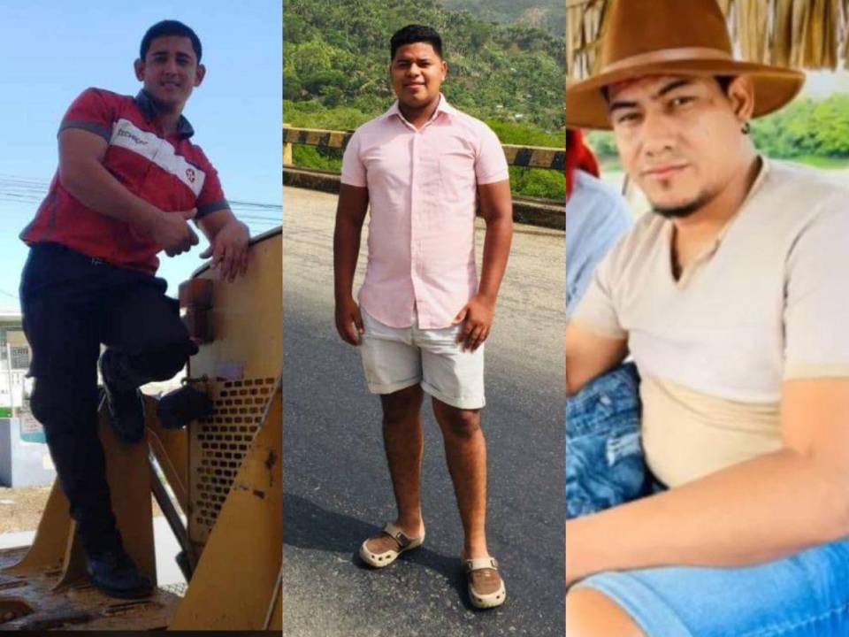 Eliakin Andino, José Humberto Torres y Mario Alberto Martínez son los tres jóvenes que fueron asesinados en una nueva masacre ocurrida este jueves en Guaimaca.