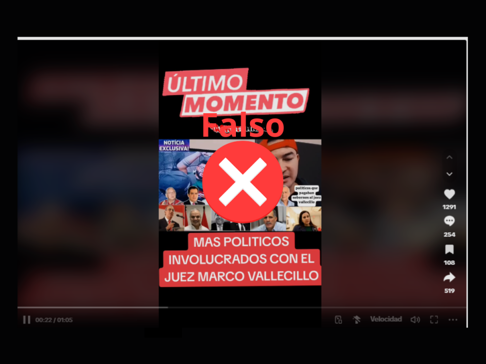 Captura de pantalla a una publicación de TikTok realizada el 22 de agosto de 2024.