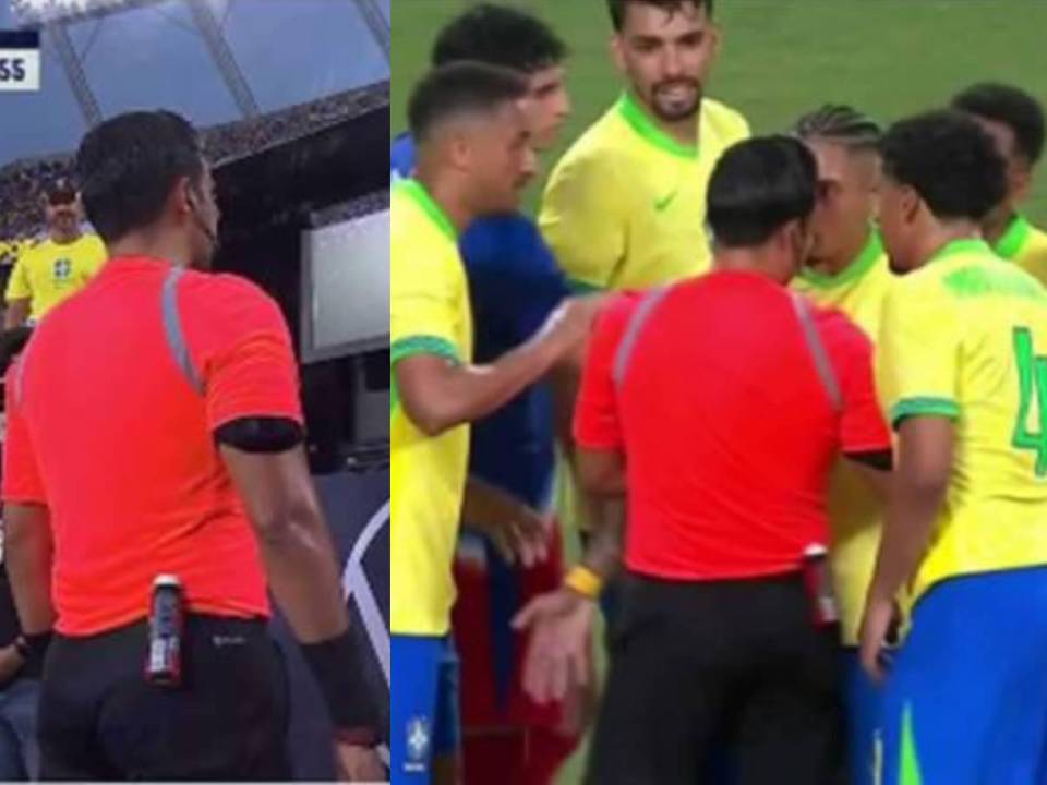 El árbitro hondureño Saíd Martínez le da la vuelta al mundo y se volvió viral tras su polémica decisión con el uso del VAR en el amistoso Estados Unidos vs Brasil, previo a la Copa América 2024