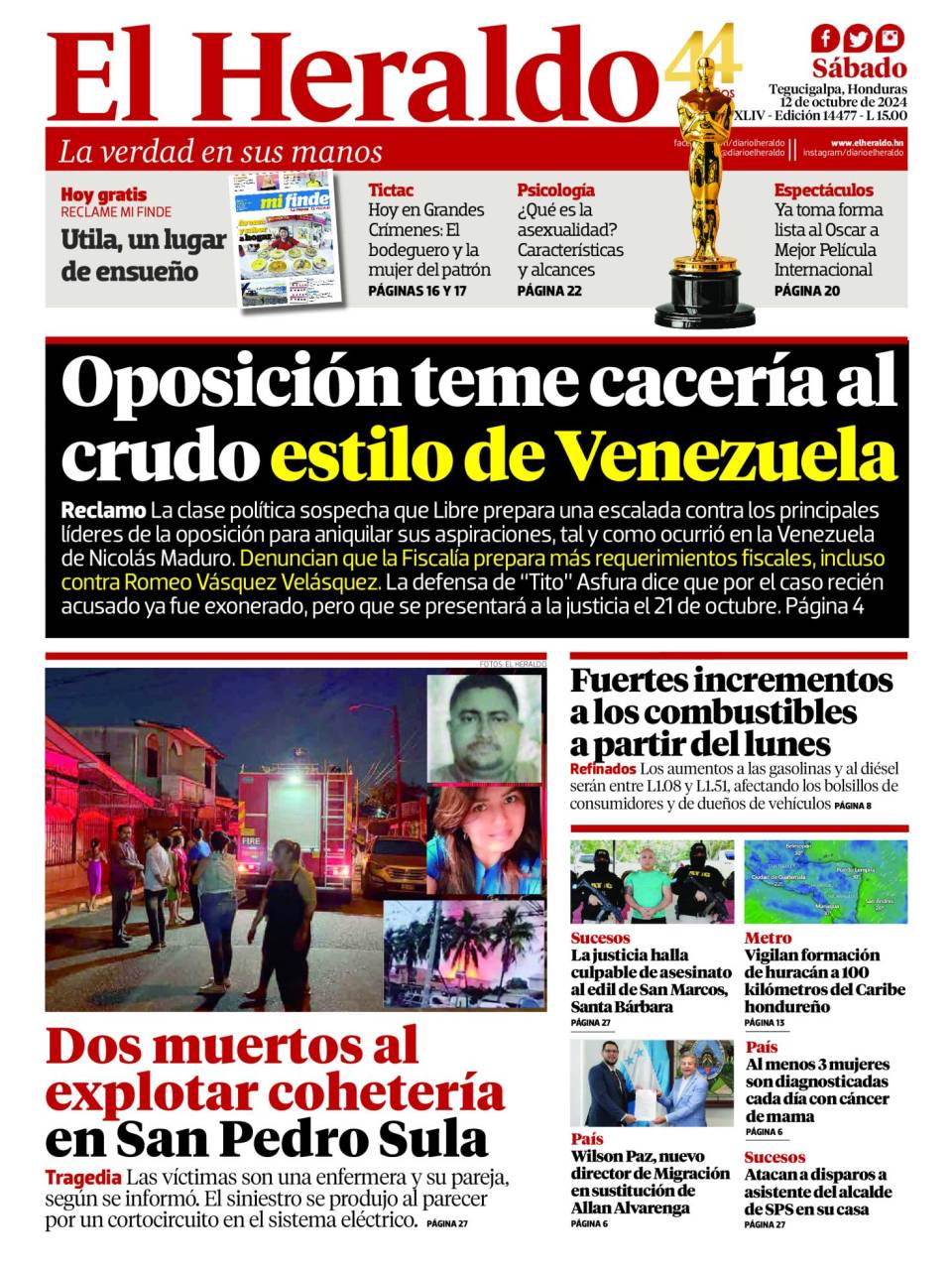 Oposición teme cacería al crudo estilo de Venezuela