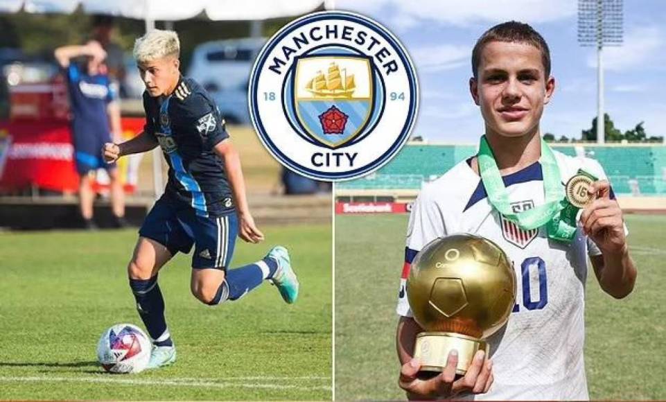 Debutó con 14 años en la MLS y fue fichado por el Manchester City de Pep Guardiola