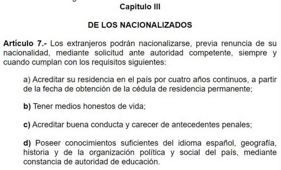 Meses y no tres años, como dice la ley de Nicaragua, residió Ebal Díaz para nacionalizarse en ese país