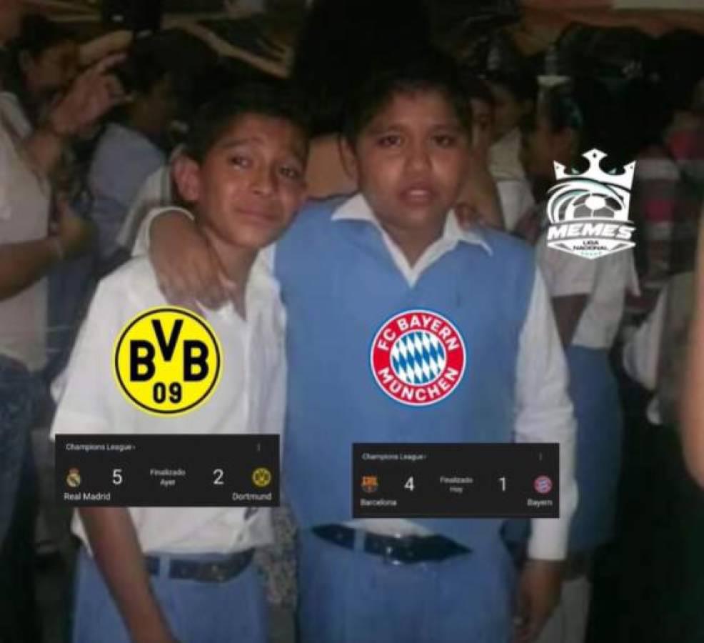 Los memes que deja la goleada del Barcelona al Bayern: Se burlan del Real Madrid