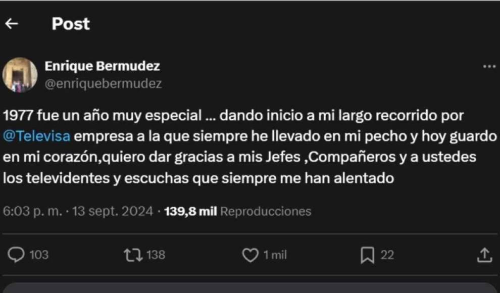 Perro Bermúdez: La verdadera razón por la que anuncia su salida de Televisa