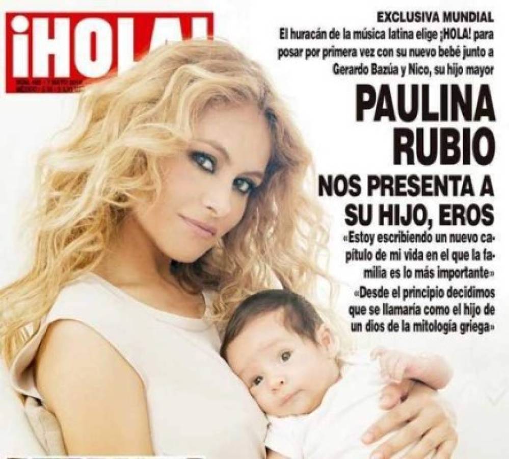 Paulina Rubio presenta a su segundo hijo por primera vez  