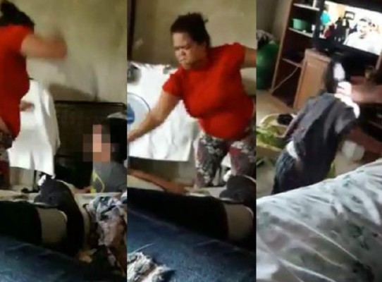 Brutal castigo de una mujer a su pequeño hijo indigna a los hondureños