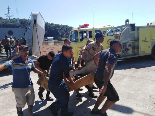 Dos personas quemadas tras explosión de embarcación de la Fuerza Naval