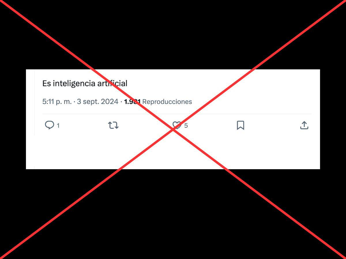 $!Captura de pantalla a una publicación de X/Twitter realizada el 3 de septiembre de 2024.