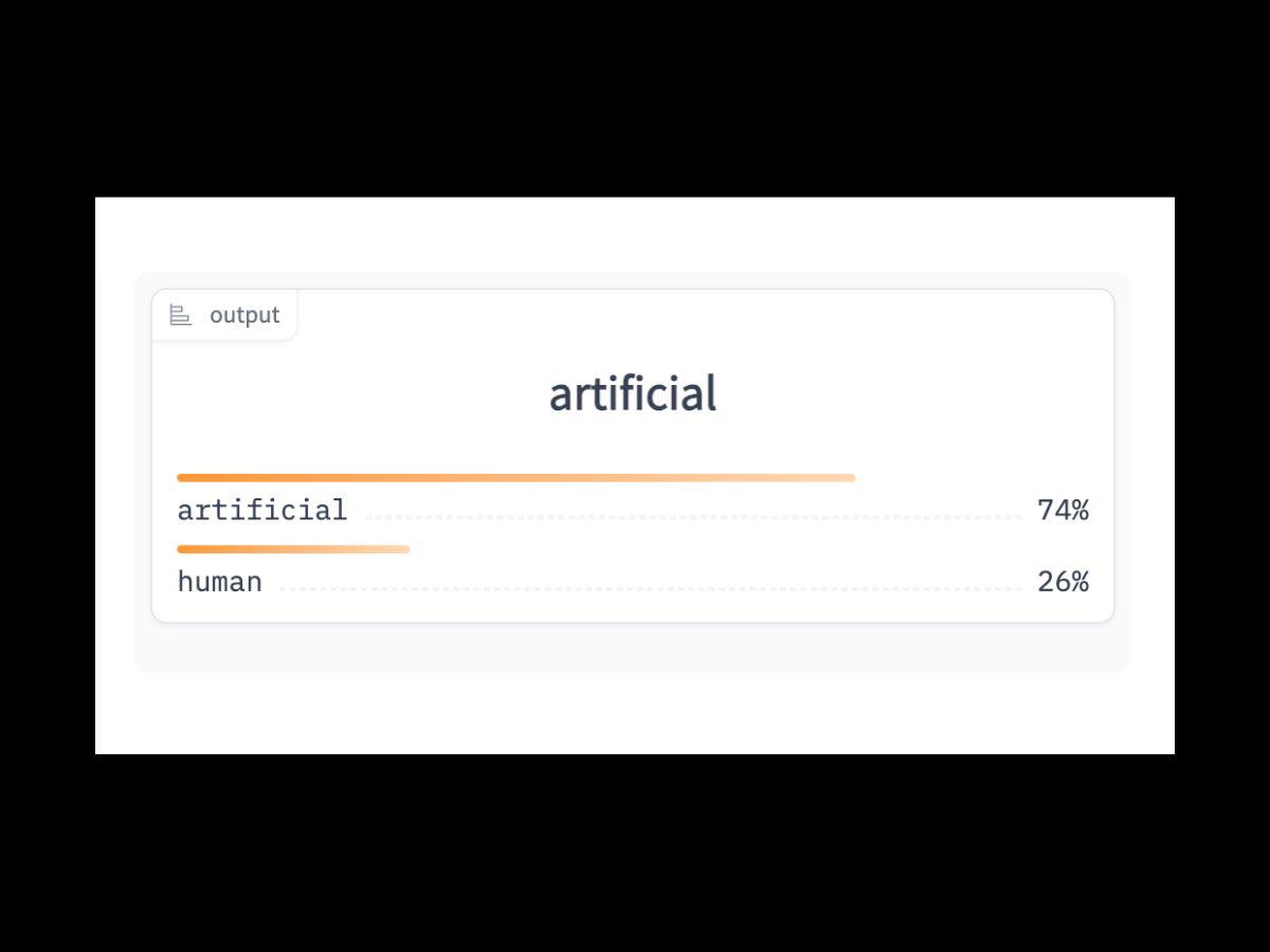 $!Captura de pantalla al resultado del análisis de Hugging Face, realizado el 16 de septiembre de 2024.